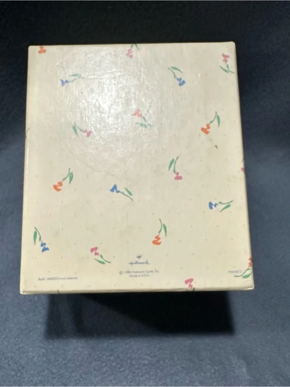 Cottagecore Cream Decorative Keepsake Recipe Storage Box with Floral Accents